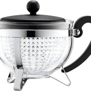 Bodum Glass Teapot With Stainless Steel Infuser 34 Oz